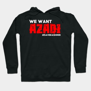 We Want Azadi #SAVEKASHMIR India Stop Killing Kashmiri Hoodie